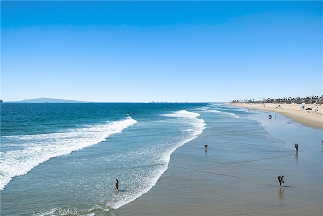 water view with a view of the beach