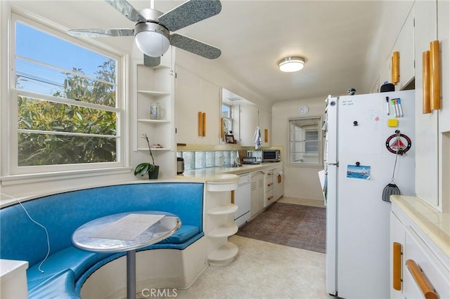 3515 E 1st St, Long Beach, CA 90803 - bathroom featuring tile patterned floors and ceiling fan
