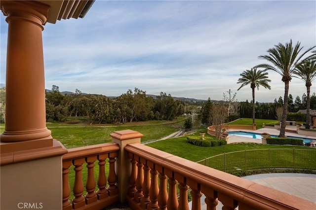 view of balcony