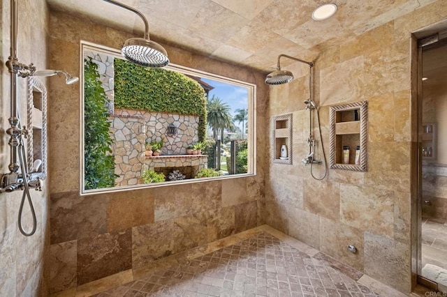 6314 El Apajo, Rancho Santa Fe, CA 92067 - bathroom with tiled shower