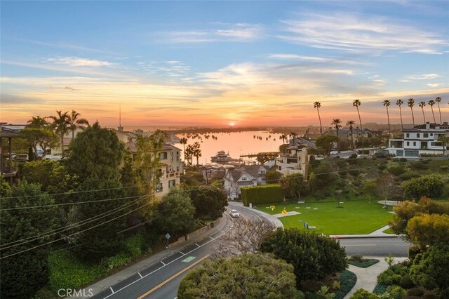 2516 Bayside Dr, Corona Del Mar, CA 92625 - surrounding community with a water view and a yard