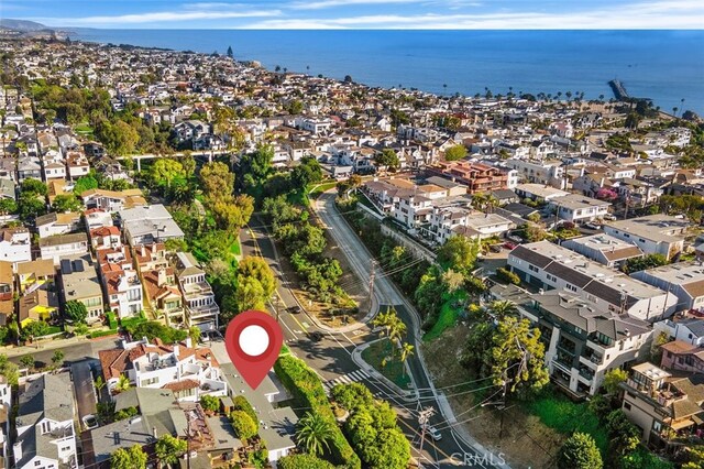 2516 Bayside Dr, Corona Del Mar, CA 92625 - birds eye view of property with a water view and a residential view