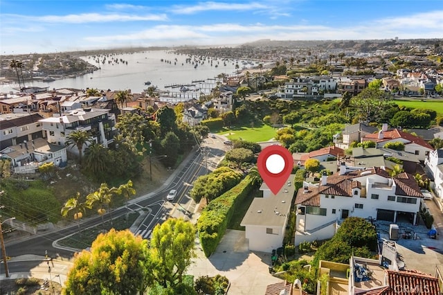 2516 Bayside Dr, Corona Del Mar, CA 92625 - birds eye view of property featuring a residential view and a water view