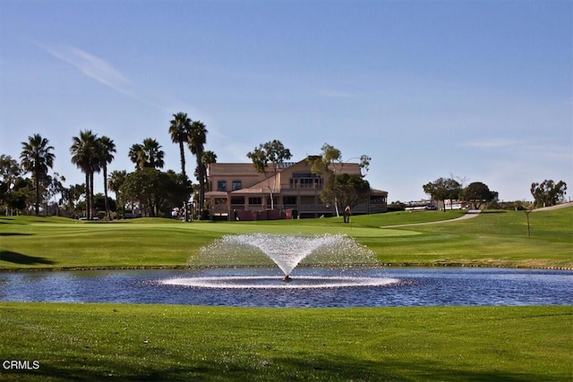 2101 Fox Den Ct, Oxnard, CA 93036 - view of property's community with golf course view, a lawn, and a water view