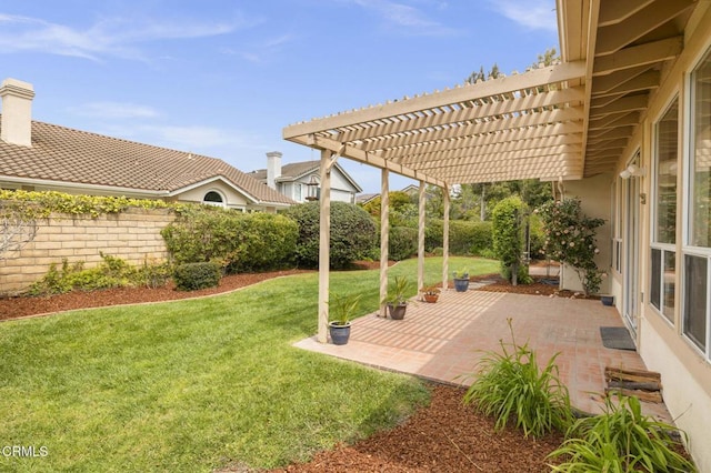 2101 Fox Den Ct, Oxnard, CA 93036 - view of yard with a pergola and a patio area