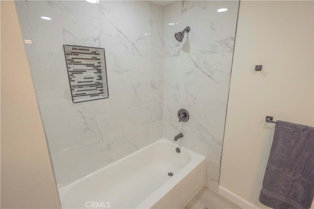 3456 Crownsworth St, Corona, CA 92879 - bathroom featuring bathtub / shower combination and baseboards