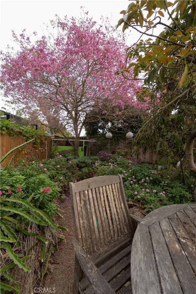 wooden deck with fence