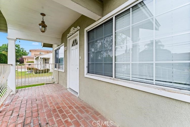 view of patio with covered porch