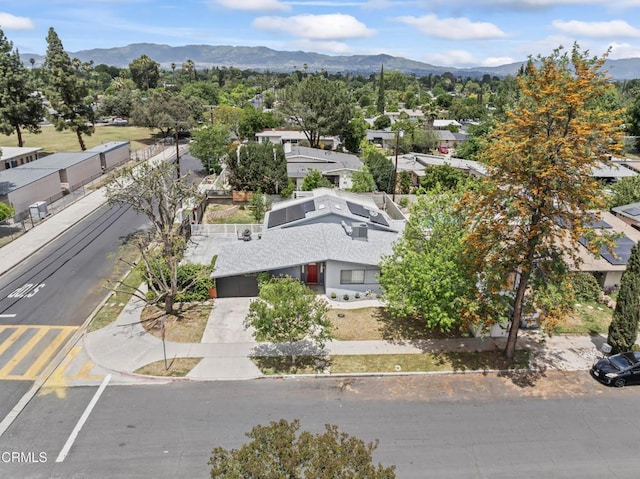 19459 Lull St, Reseda, CA 91335 - aerial perspective of suburban area with a mountain backdrop