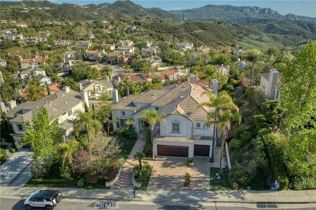 24932 Normans Way, Calabasas, CA 91302 - aerial view of residential area with a mountain backdrop