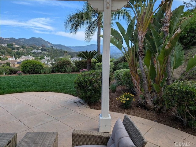 24932 Normans Way, Calabasas, CA 91302 - view of patio / terrace with a mountain view