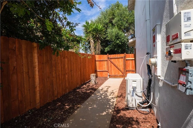 5808 Adele Ave, Whittier, CA 90606 - view of yard with ac unit, fence, and a gate