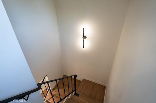 5808 Adele Ave, Whittier, CA 90606 - stairs featuring wood finished floors
