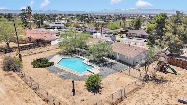 15895 Mandan Rd, Apple Valley, CA 92307 - aerial perspective of suburban area with a pool area