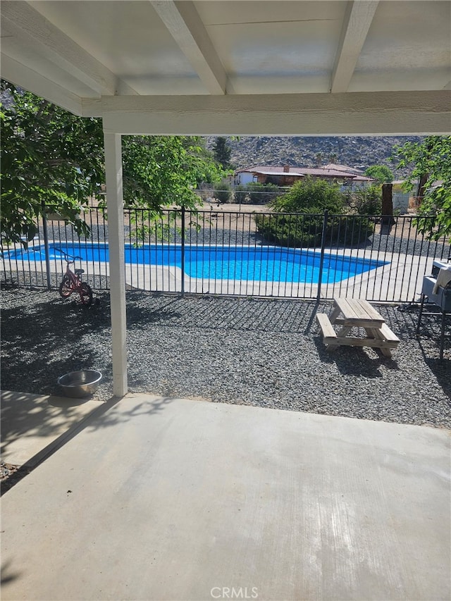 15895 Mandan Rd, Apple Valley, CA 92307 - view of pool with fence and a patio