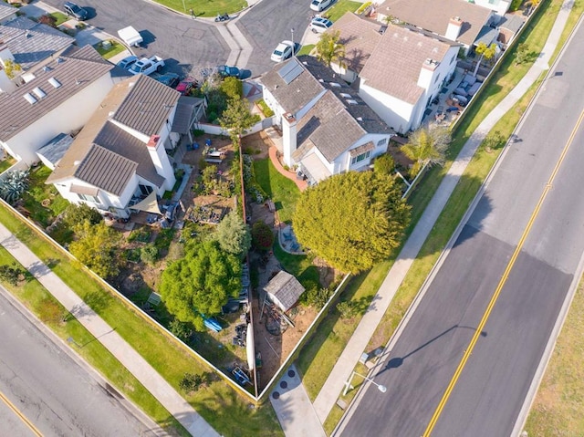 aerial view of residential area