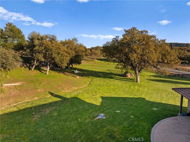 surrounding community featuring a lawn