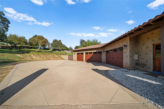 exterior space with driveway