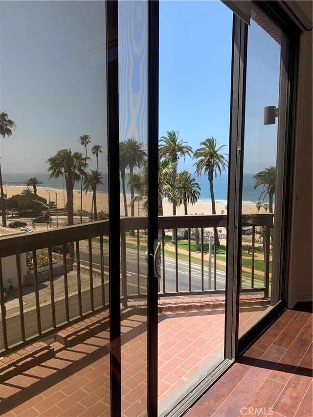 exterior space featuring a water view