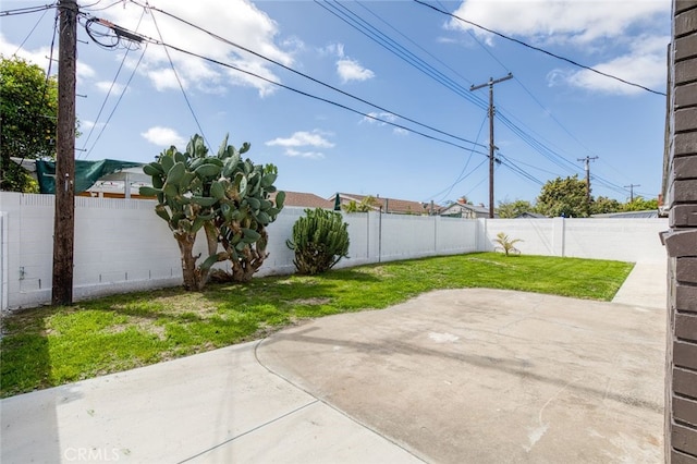 view of patio / terrace with a fenced backyard