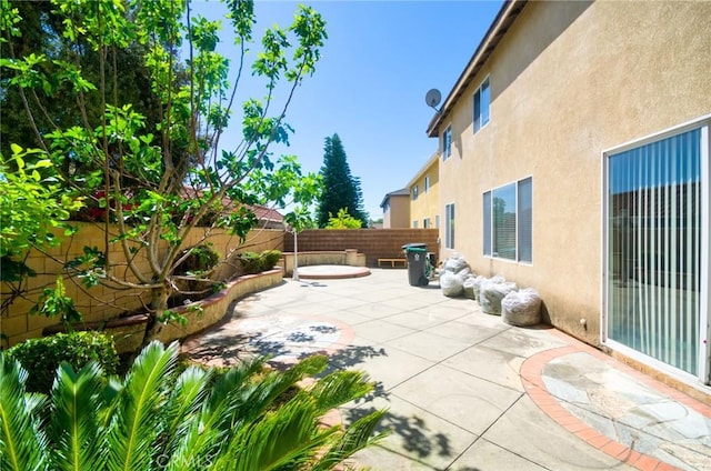 view of patio / terrace with a fenced backyard
