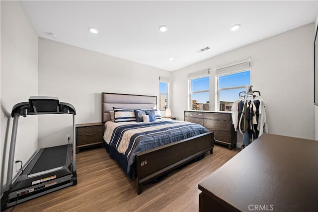 248 Keeper, Irvine, CA 92618 - bedroom with recessed lighting, visible vents, and wood finished floors