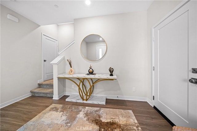 248 Keeper, Irvine, CA 92618 - entryway featuring baseboards, recessed lighting, wood finished floors, and stairs