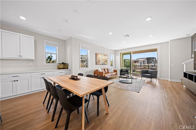 248 Keeper, Irvine, CA 92618 - dining area with light wood-style floors, visible vents, and a healthy amount of sunlight