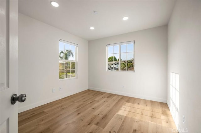 12949 Colonial Dr, Rancho Cucamonga, CA 91739 - unfurnished room with recessed lighting, light wood finished floors, and baseboards