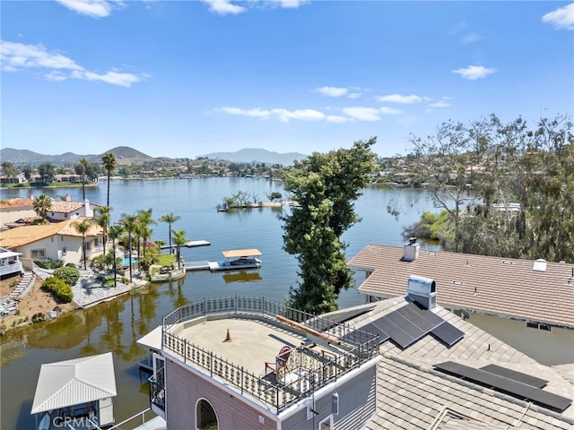 30594 Longhorn Dr, Canyon Lake, CA 92587 - water view featuring a mountain backdrop