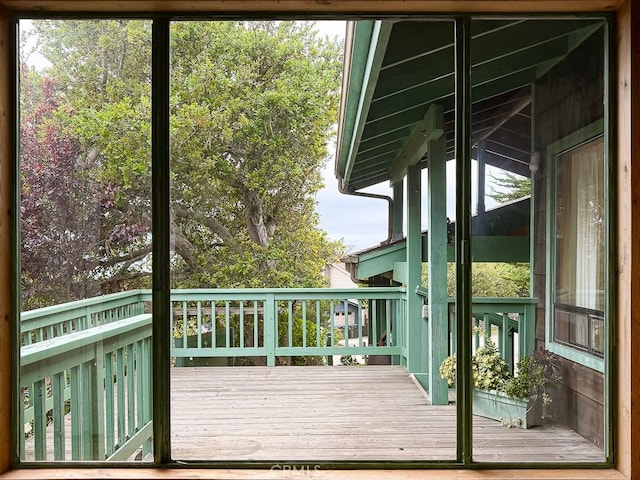 view of doorway to outside