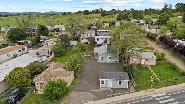 bird's eye view with a residential view