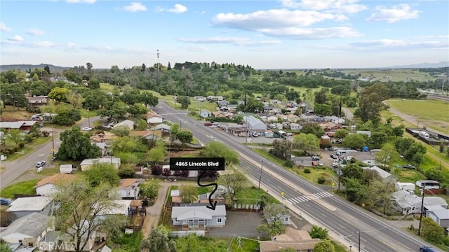 drone / aerial view with a residential view