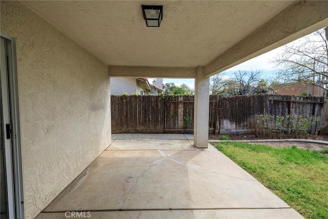 view of patio / terrace with a fenced backyard