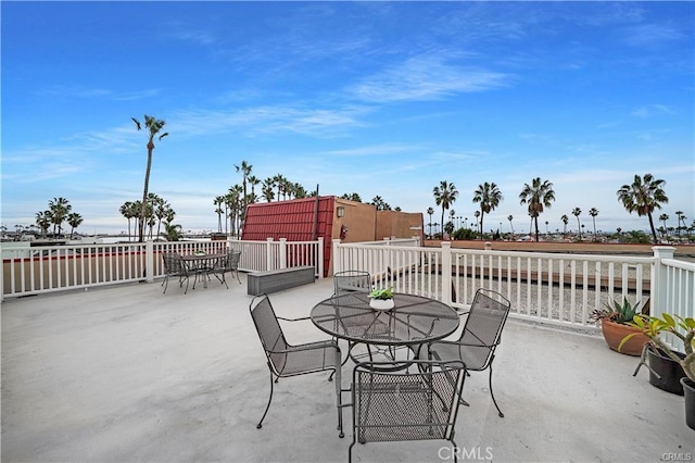view of patio / terrace featuring outdoor dining area