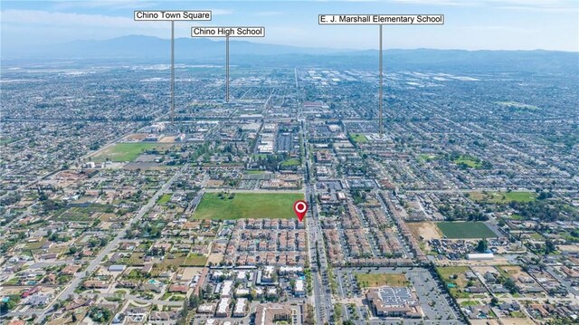 5313 Mariner Ln, Chino, CA 91710 - bird's eye view with a mountain view