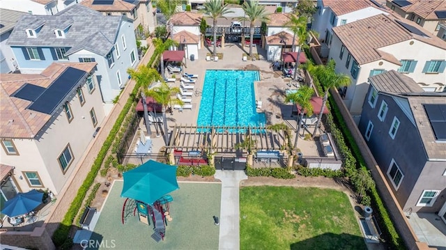 5313 Mariner Ln, Chino, CA 91710 - bird's eye view featuring a residential view