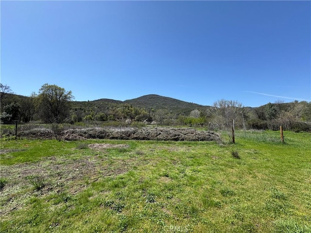 mountain view with a rural view