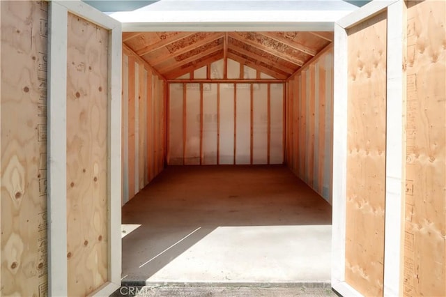 view of storage area