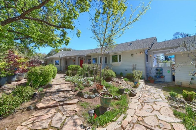 view of rear view of property