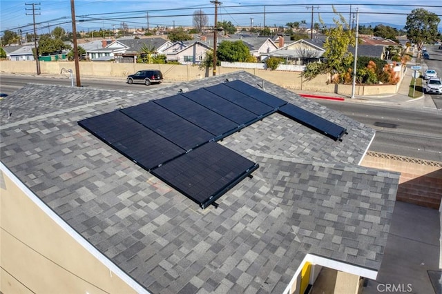 8491 Emerado Pl, Westminster, CA 92683 - exterior details with fence, a shingled roof, and a residential view