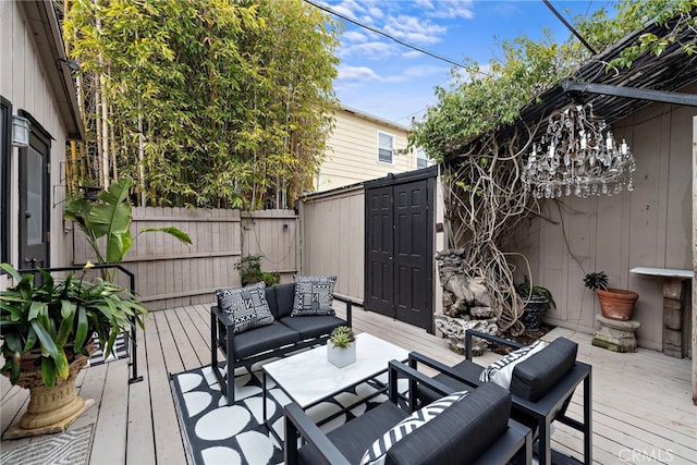 1056 Glenneyre St, Laguna Beach, CA 92651 - deck with an outdoor living space