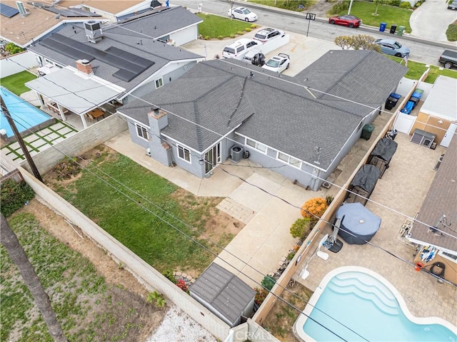 birds eye view of property featuring a residential view