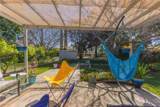 266 N 14th St, Banning, CA 92220 - view of patio with a pergola