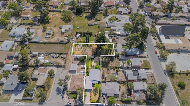 266 N 14th St, Banning, CA 92220 - aerial perspective of suburban area with property boundaries highlighted
