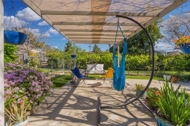 266 N 14th St, Banning, CA 92220 - view of patio / terrace featuring a pergola