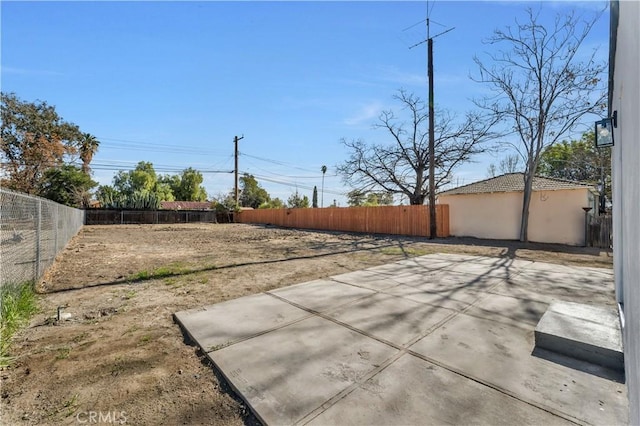 view of patio / terrace with fence