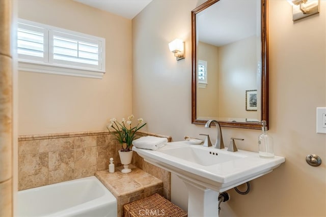 2180 Benson Ave, Cambria, CA 93428 - bathroom featuring a tub to relax in and a sink