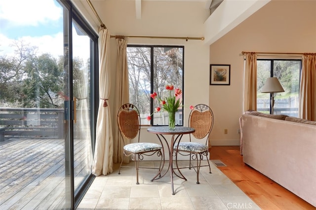 sunroom with a wealth of natural light
