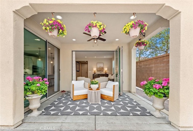 227 Gaspar, Irvine, CA 92618 - view of patio / terrace featuring fence